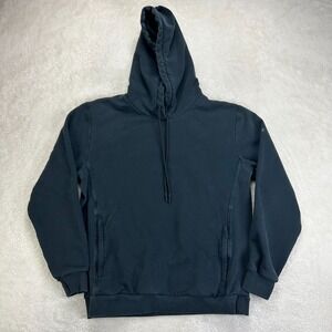 Fabletics Courtside Pullover Hoodie Mens Dark Blue Anti-Stink Sweat Wicking